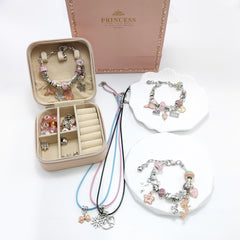 Children's Birthday Gifts for Girls, Girls' Toys, 6-8 Year Old Little Girls' Jewelry Box, 9-12 DIY Bracelet Jewelry