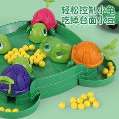 TikTok Internet Popular Children's Turtle Bean-eating Toy Parent-child Interactive Multiplayer Play Desktop Game Educational Toy