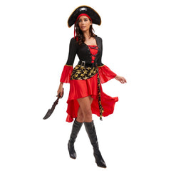 Halloween costume masquerade pirate cos Captain Jack adult female Pirates Of The Caribbean performance clothes