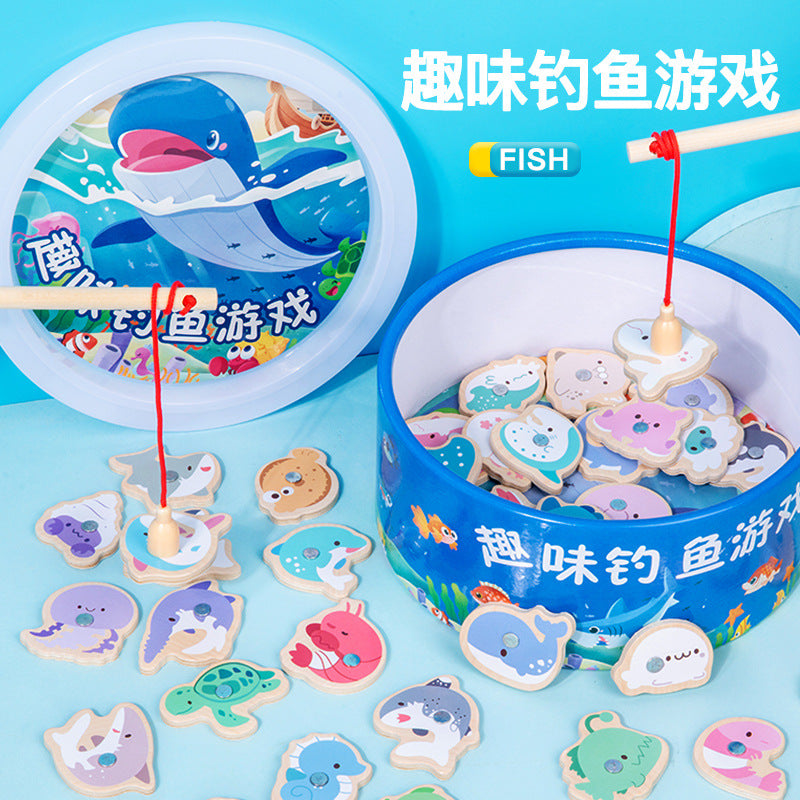 Fishing Toys for Children, Magnetic Early Education for Girls, Infants and Toddlers, Boys, One-Year-Old Educational Baby Teaching, Brain-Stimulating Toys
