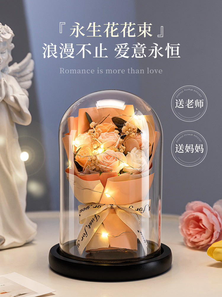Preserved Fresh Flower Mother's Day to Give Mom Thanksgiving Birthday Gift
