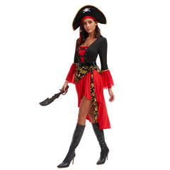 Halloween costume masquerade pirate cos Captain Jack adult female Pirates Of The Caribbean performance clothes