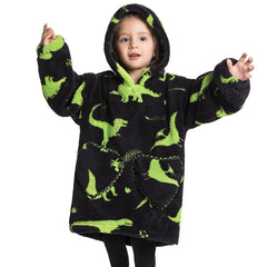 Blanket Hoodie Wearable Blanket Sweatshirt Oversized Warm Pullover Lazy Sweatshirt Small