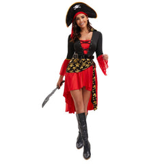 Halloween costume masquerade pirate cos Captain Jack adult female Pirates Of The Caribbean performance clothes