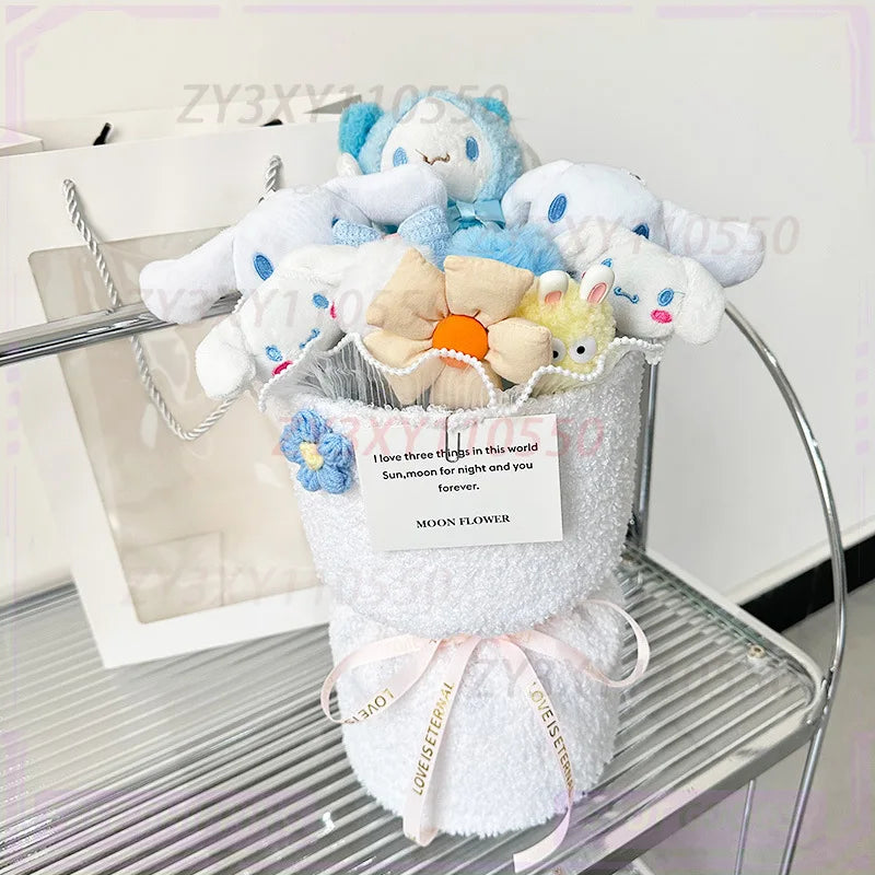 Kawaii Doll Bouquet Finished Birthday Gift Girls Send Girlfriends Lovely Girlfriend Girls Ornaments Decoration