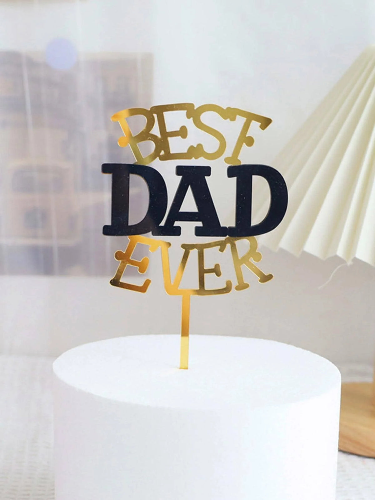 Gold Happy Father's Day cake topper father Best dad  super Dad  cake toppers