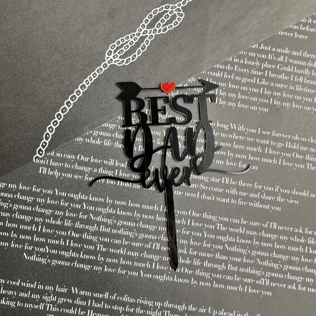 Gold Happy Father's Day cake topper father Best dad  super Dad  cake toppers