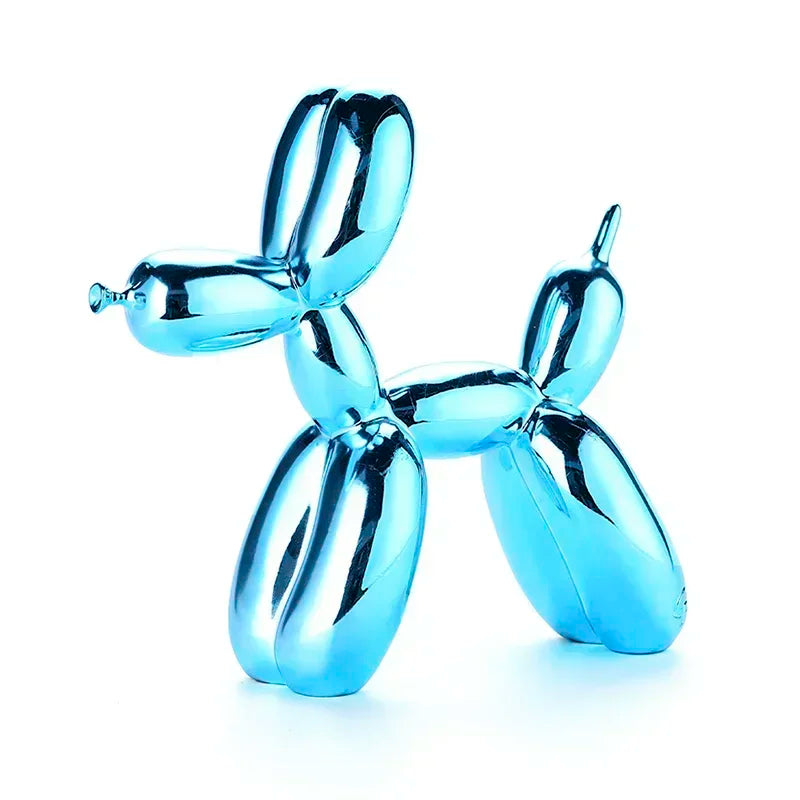 Resin Balloon Dog Sculpture Nordic Puppy Home Decor Living Room Desk Decor Office Figurines for Interior Decoration Home Statue