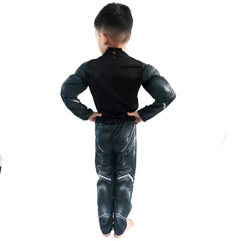 Wolverine Child Halloween Costume Black Panter Costume Classic Hero Kids Onesies Wolverine Muscle Child Costume Jumpsuits