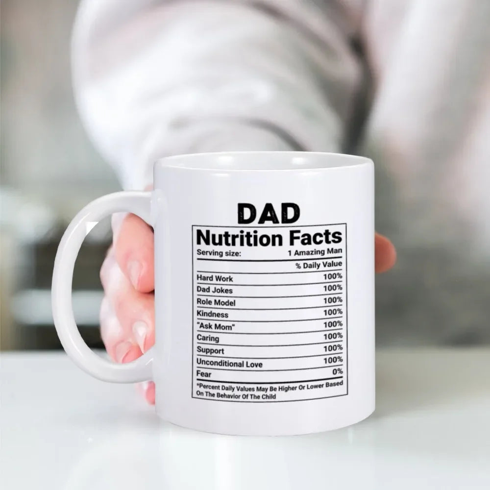 Dad Nutritional Facts Coffee Mug