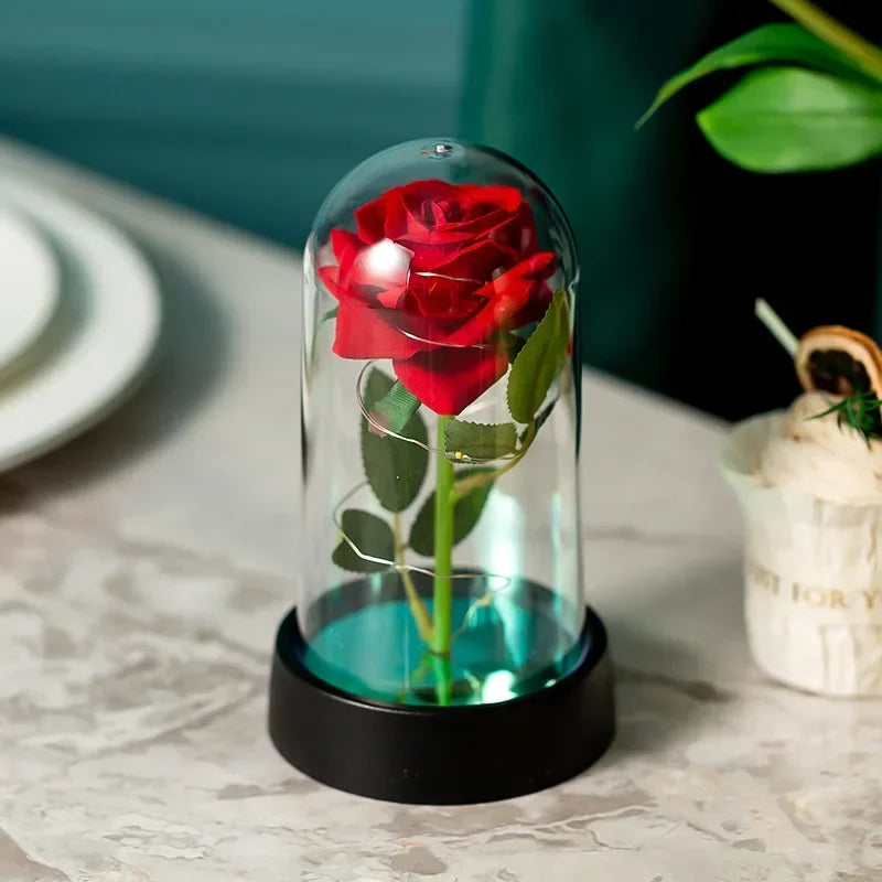 Mother Eternal Rose Flower Luminous Decoration