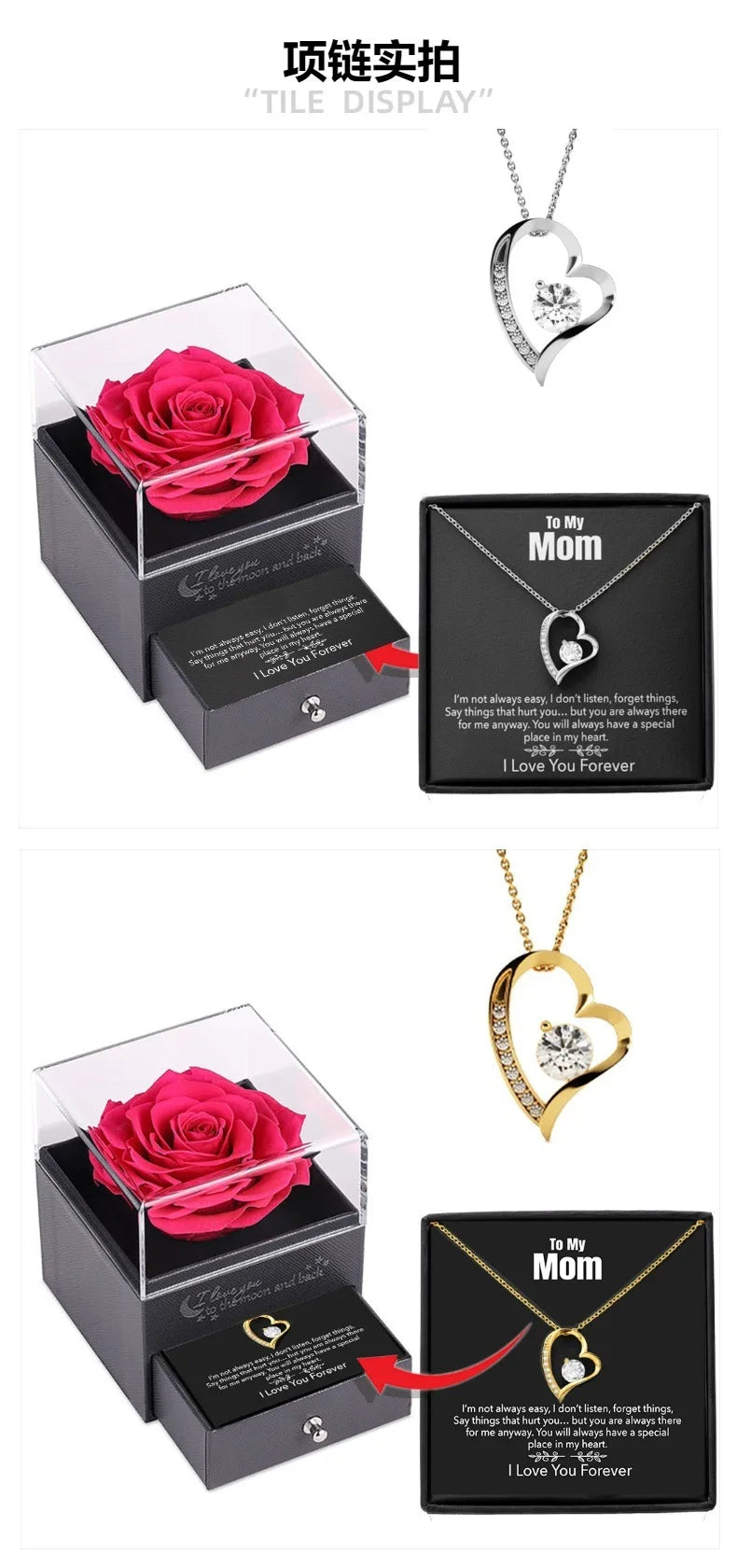Mother's Day Jewelry Gift Box Set Necklace