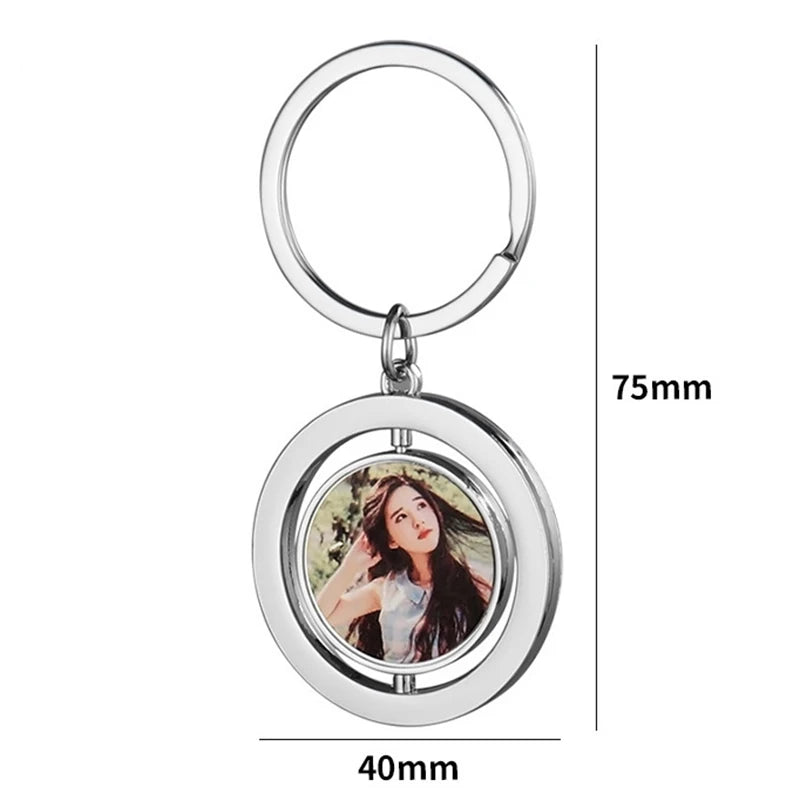 Personalised Double Side Picture Keychain Custom