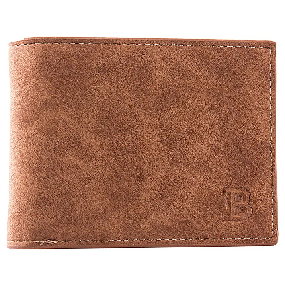 New Short Men Wallets Slim Card Holder Male Wallet PU Leather Small Zipper Coin Pocket Man Purse Wallet