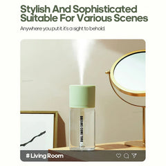 Rechargeable Mini Humidifier 268ml USB Mute Cool Mist Sprayer for Home Bedroom Car Portable Moisturizes Skin Water Diffuser