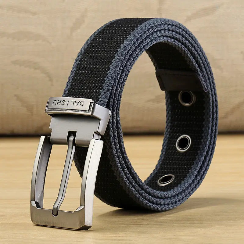 100-140cm Man Tactical Belt Mens Nylon Weave Canvas Belt For Jeans Knitted Military Pin Buckle Plus Long Belt