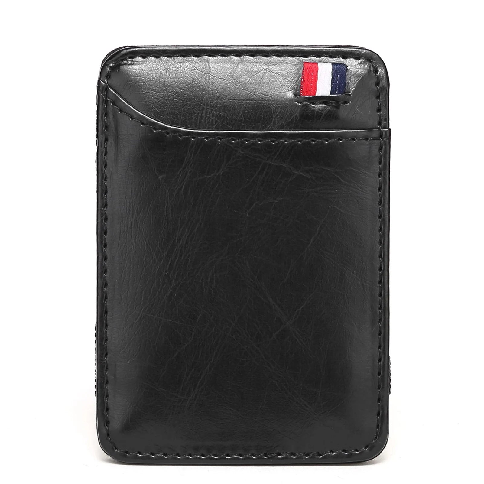 Ultra Thin Men's PU Leather Mini Small Magic Wallet Money Cash Card Holder Purse Birthday Gift for Father Boyfriend