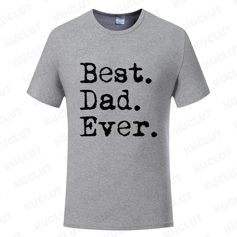 Best Dad Ever T Shirt for Men Father Family Husband Grandad Funny Birthday Gift Graphic Streetwear Short Sleeve T-shirt Summer