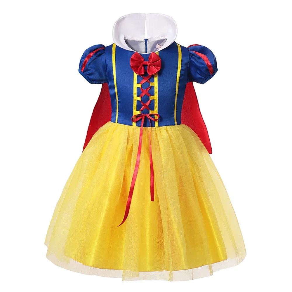 Disney Rapunzel Cinderella Princess Girls Dress Elsa Anna Kids Halloween Vestidos Costume Children Birthday Party Dress