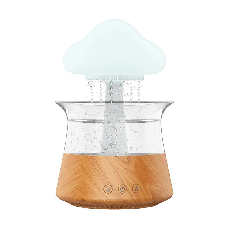 Rain Cloud Night Light humidifier with raining water drop sound and 7 color led light essential oil diffuser aromatherapy