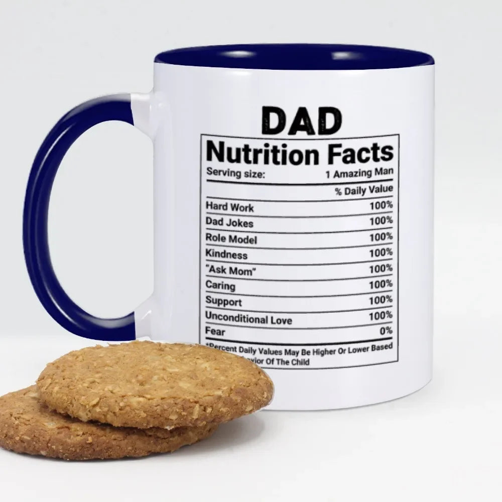 Dad Nutritional Facts Coffee Mug
