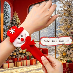 Christmas-Themed Bracelets Featuring Santa, Snowman, And Reindeer Designs. Perfect for Holiday Decorations And Accessories