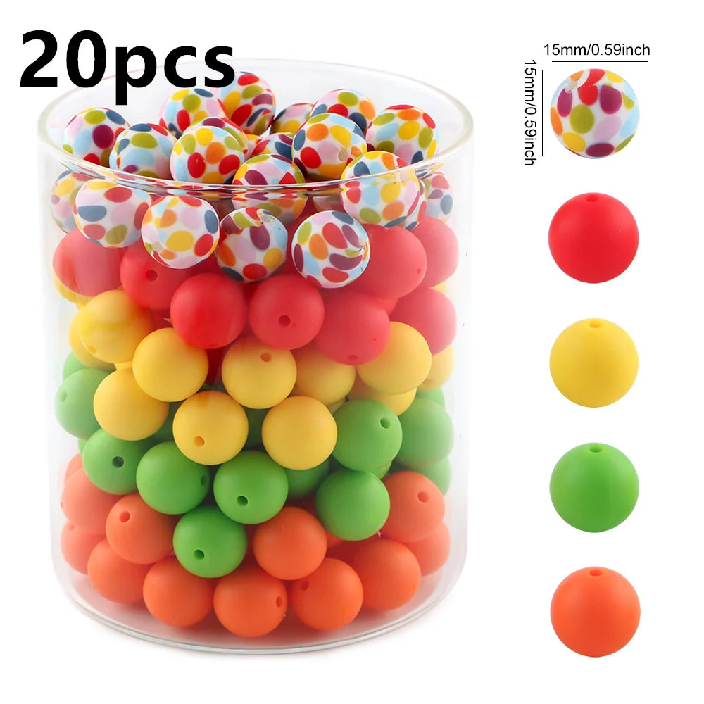 Sunnory  Easter Day Bunny Series Silicone Beads For DIY Jewelry Making Bracelet Necklace Pen Etc Handmade Accessories