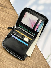 Men's Luxury Minimalist Short Wallet - Vertical Design with Multiple Card Slots, Large Capacity, Casual Portable Coin Purse