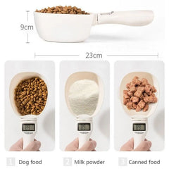 Pet Food Scale LCD Electronic Precision Weighing Tool Dog Cat Feeding Food Measuring Spoon Digital Display Kitchen Scale