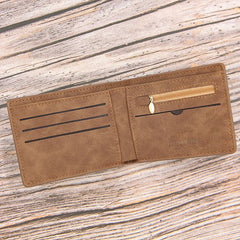 New Short Men Wallets Slim Card Holder Male Wallet PU Leather Small Zipper Coin Pocket Man Purse Wallet