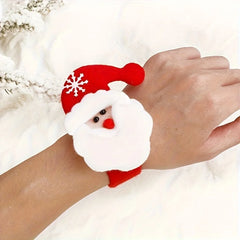 Christmas-Themed Bracelets Featuring Santa, Snowman, And Reindeer Designs. Perfect for Holiday Decorations And Accessories
