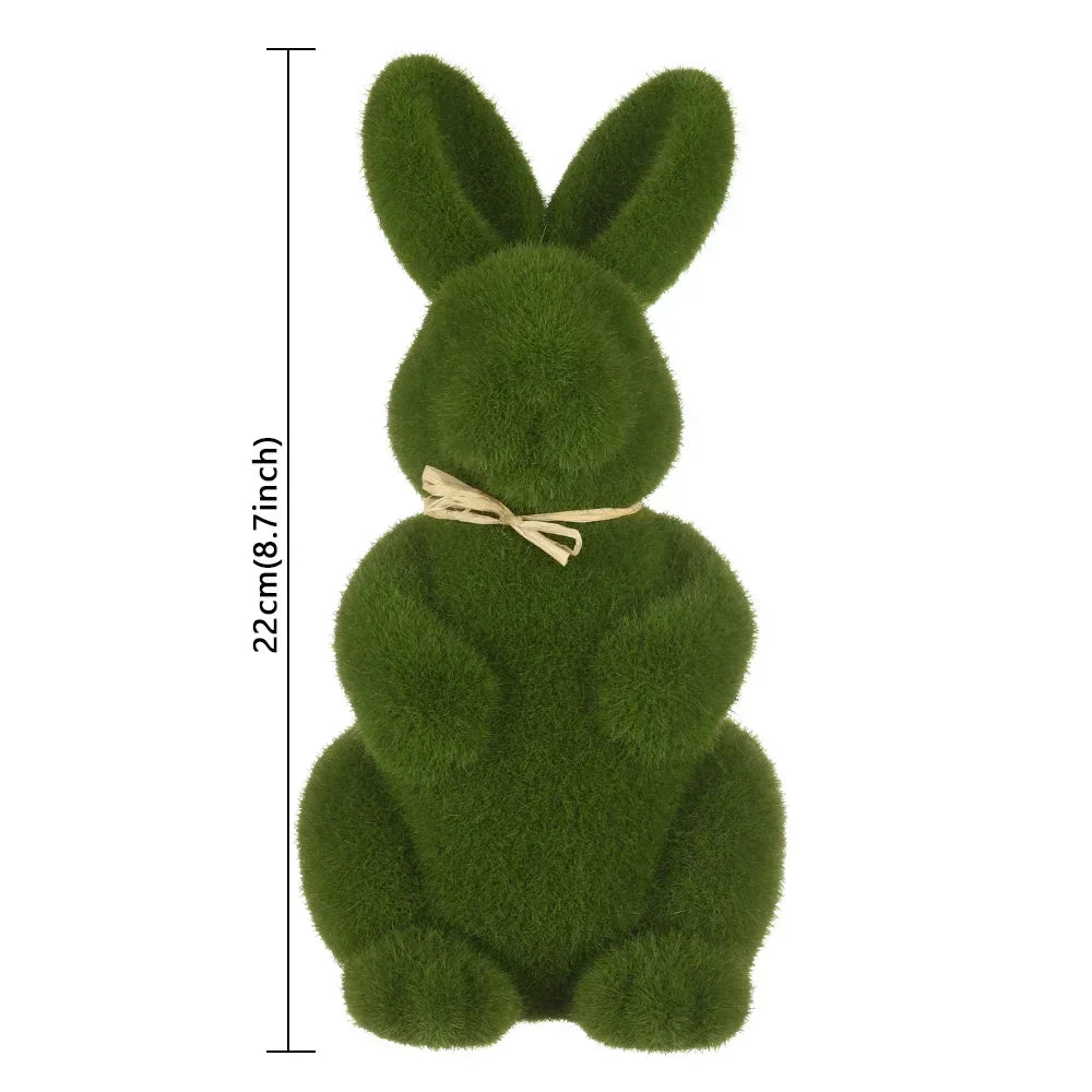 Mini Rabbit Model Toy Lovely Bunny Ornament Cute Easter Decoration Bunny Miniature Figurines Home Garden Landscape Miniature