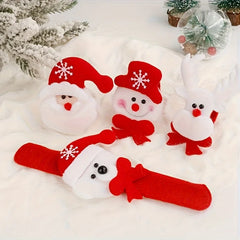 Christmas-Themed Bracelets Featuring Santa, Snowman, And Reindeer Designs. Perfect for Holiday Decorations And Accessories