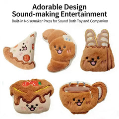Plush Squeaky Dog Toys for Small Breeds, Teeth Cleaning Chew Toy for Maltese, Schnauzer, Bichon – Cute Puppy Companion Pet Toy