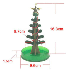 Magic Growing Christmas Tree Crystal Paper Christmas Decoration New Year Science Toy Artificial Home Decor Ornaments Wholes