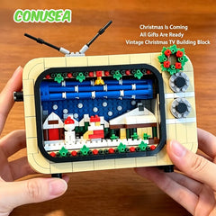 Christmas Gifts Tv Building Blocks Diy Assembly Toy Television Brick New Year Gifts Construction Toys for Children Girls Boys