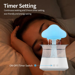 Rain Cloud Night Light humidifier with raining water drop sound and 7 color led light essential oil diffuser aromatherapy