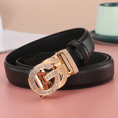 Women man  Leather Belt For Female Strap Casual All-match Ladies Adjustable Belts Designer Automatic man belt buckle