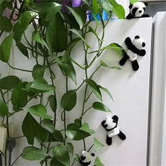 Cute Soft Plush Panda Fridge Magnet Refrigerator Sticker Animal Cartoon Wall Stickers Kids Toys Souvenir Gifts Home Decoration