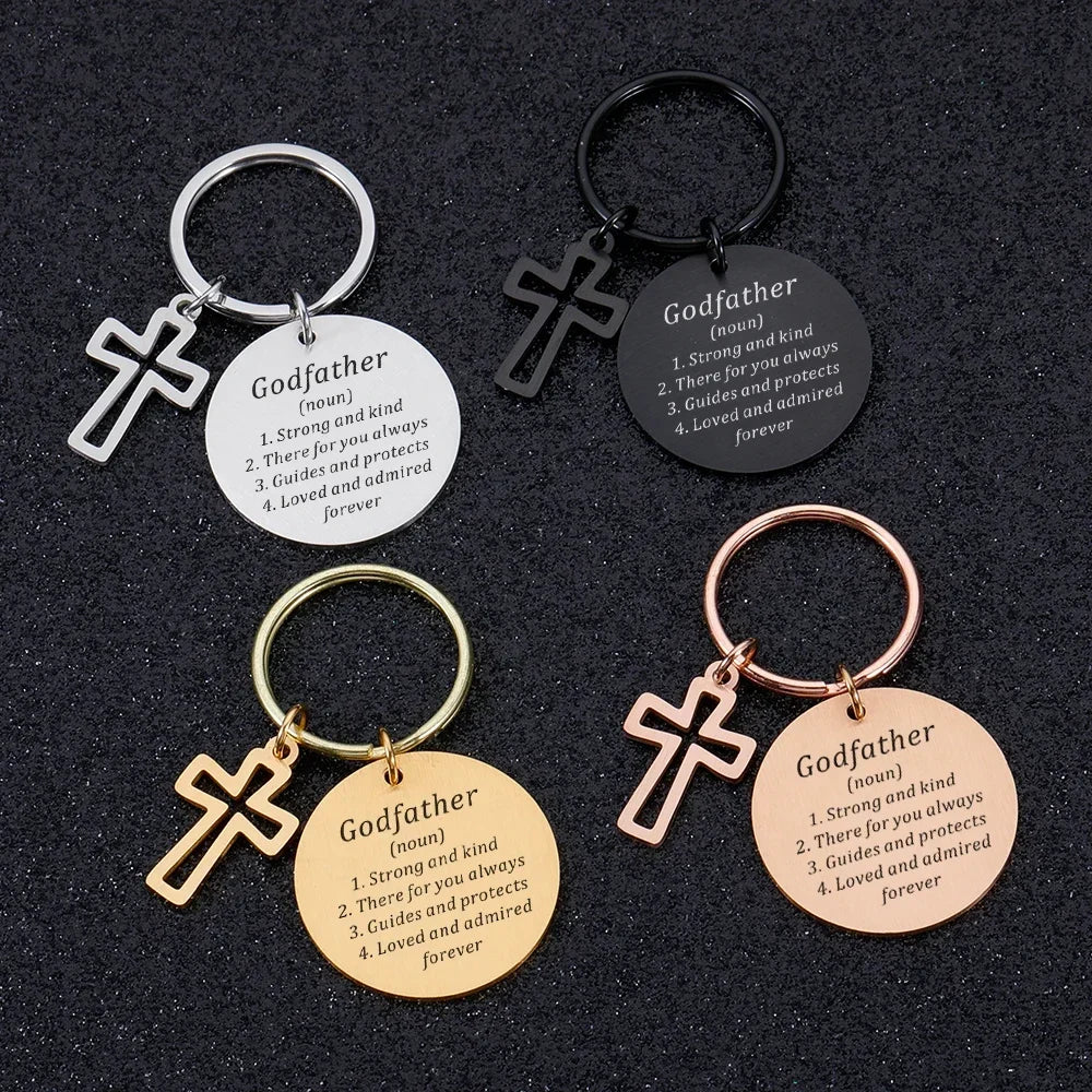 Godfather Keychain from Godchild Religious Faith