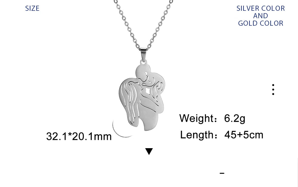 Mother Day Necklace Mom Family Baby New Born Gift