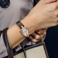 ROCOS Luxury Brand Woman Watch High Quality Fashion Oval Ladies