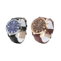 Men's Watches Business Gift Set Men Quartz Watch Sunglasses Belt Cufflins Set