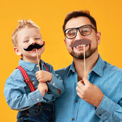 20pcs Father's Day Photo Booth Props Father Birthday Party Accessory Funny We Love Dad Theme Selfie Prop Happy Fathers Day Party