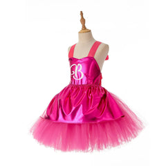 Kids Halloween Cosplay Costume Summer Clothing Children Carnival Costumes Girls Pink Princess Dress Birthday Party Dresses