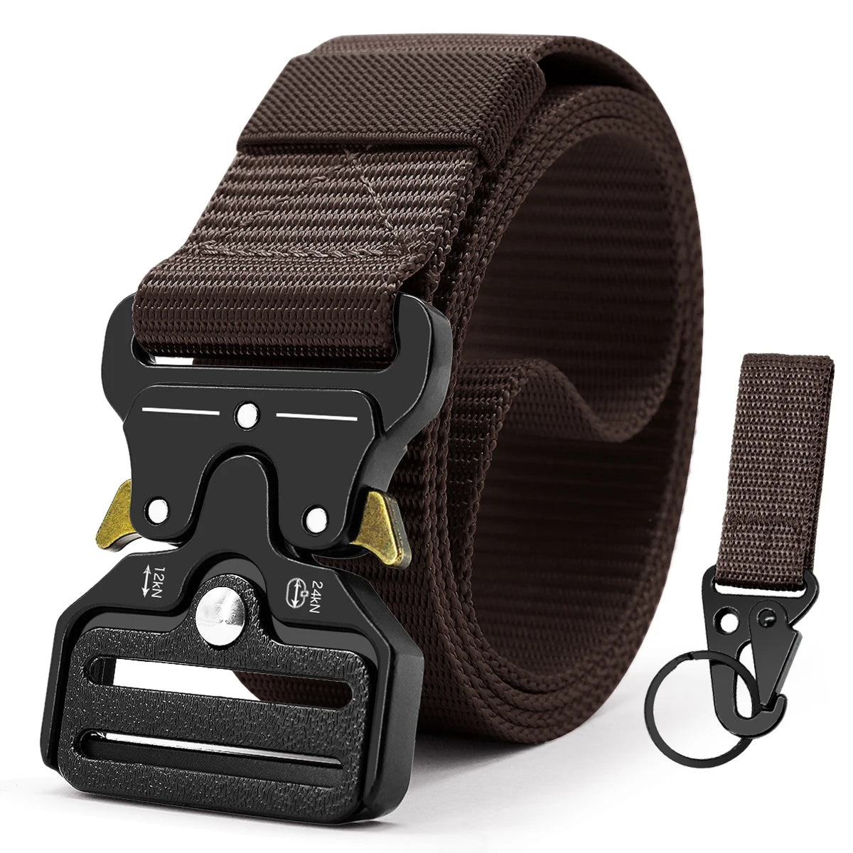 Men Belt Outdoor Hunting Metal Tactical Belt Multi-Function Alloy Buckle Marine Corps Canvas Belt for Men And Women Black Belt