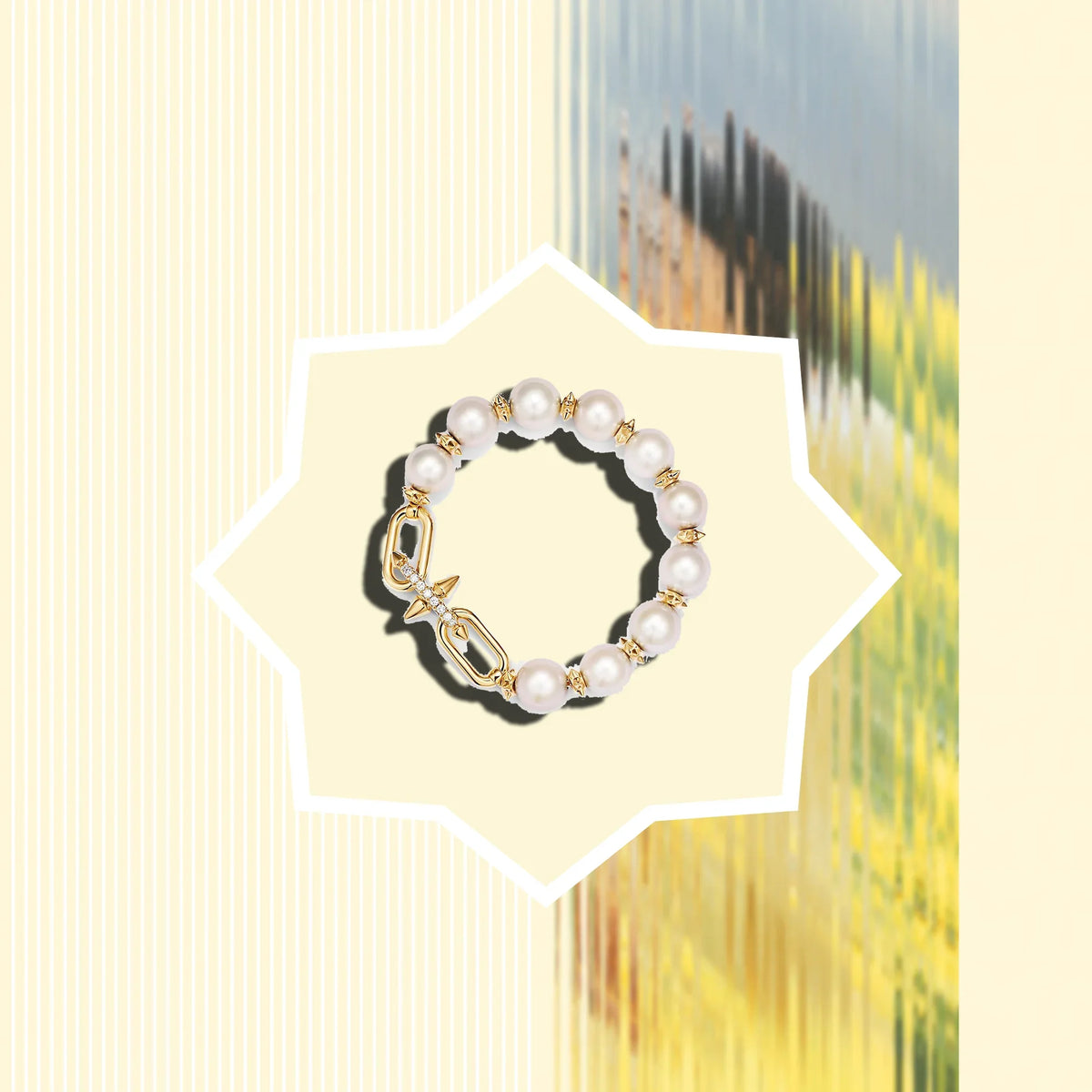 Sterling Silver S925 Riveted Pearl Bracelet - Luxury Gift for Girlfriends, Perfect for Office Ladies