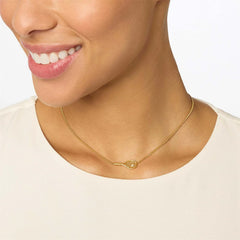 Tennis racket necklace, female design pendant, personalized collarbone chain, ins sports series, gold-plated color preservation