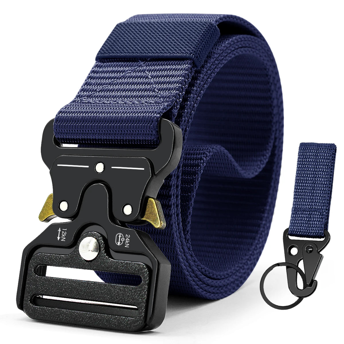 Men Belt Outdoor Hunting Metal Tactical Belt Multi-Function Alloy Buckle Marine Corps Canvas Belt for Men And Women Black Belt