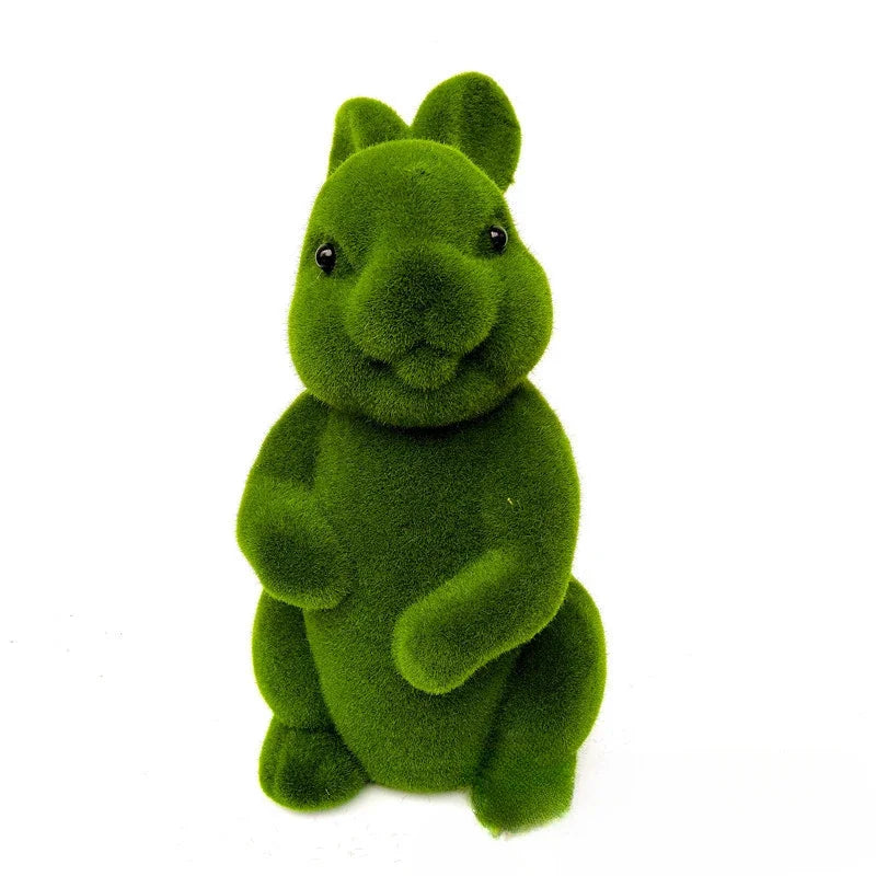 Mini Rabbit Model Toy Lovely Bunny Ornament Cute Easter Decoration Bunny Miniature Figurines Home Garden Landscape Miniature